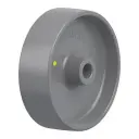 PO 160/20G-ELS Wheel series 160mm electrically conductive grey nylon 20mm bore hub length 60mm plain bearing 450kg