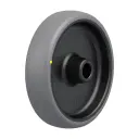 TPA 160/20G-ELS Wheel series 160mm electrically conductive grey thermoplastic rubber on polypropylene centre 20mm bore hub length 60mm plain bearing 130kg