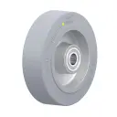 ALEV 125/15K-SG-AS Wheel series 125mm antistatic grey elastic rubber on aluminium centre 15mm bore hub length 45mm ball bearings 250kg