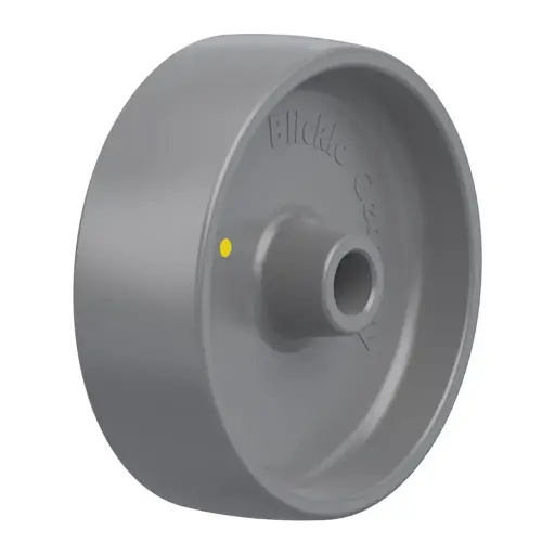 PO 150/20G-ELS Wheel series 150mm electrically conductive grey nylon 20mm bore hub length 60mm plain bearing 400kg