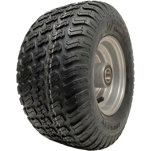 13x6.50-6 4ply P332 grass tyre in 25mm ball bearing rim, 90mm hub length