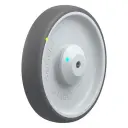 PATH 200/12KAD-ELS Wheel series 200mm electrically conductive grey polyurethane on nylon centre 12mm bore hub length 62mm additional sealed single ball bearing 325kg