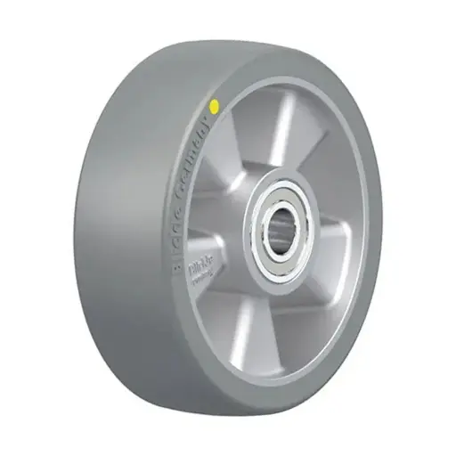 ALTH 125/15K-AS Wheel series 125mm antistatic grey Extrathane­® polyurethane on aluminium centre 15mm bore hub length 45mm ball bearings 550kg