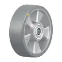 ALTH 160/20K-AS Wheel series 160mm antistatic grey Extrathane­® polyurethane on aluminium centre 20mm bore hub length 60mm ball bearings 750kg