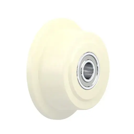 SPKGSPO 100K Wheel series 100mm flanged cast nylon 20mm bore hub length 52mm ball bearings 600kg
