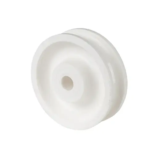 A30.040 Wheel series Rope sheave 40mm nylon 6mm bore hub length 15mm plain bearing 35kg