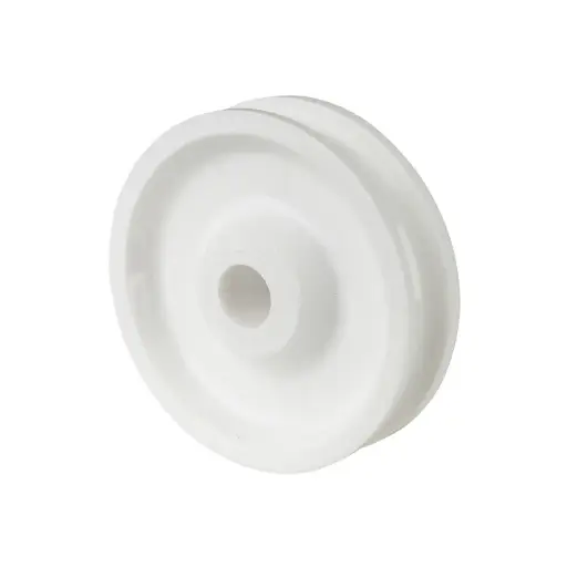 A30.048 Wheel series Rope sheave 48mm nylon 8mm bore hub length 15mm plain bearing 42kg