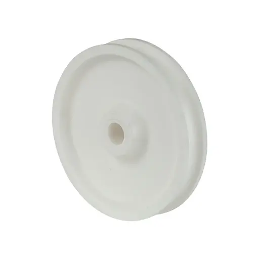 A30.065 Wheel series Rope sheave 65mm nylon 8mm bore hub length 15mm plain bearing 50kg