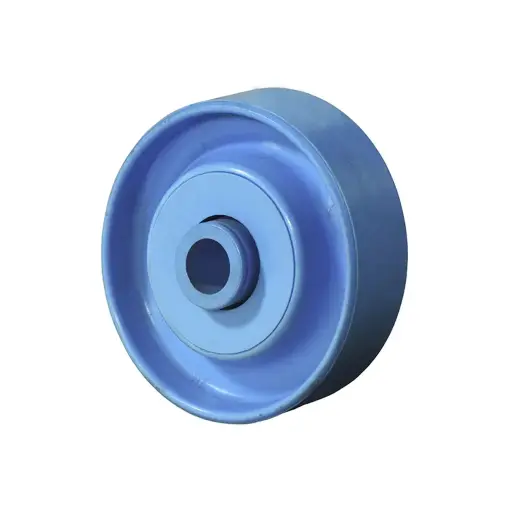 A60.048 Wheel series 48mm blue nylon 8.2mm bore hub length 24mm ball bearing 5.4kg