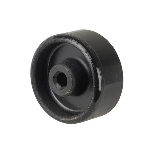A90.030 Wheel series 30mm black nylon 5mm bore hub length 15mm plain bearing 15kg