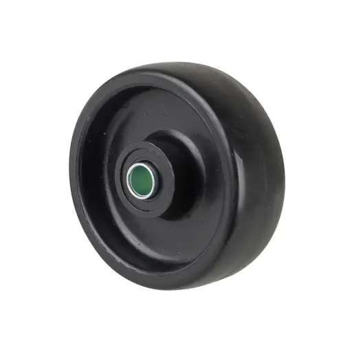A90.051 Wheel series 50mm black nylon 8mm bore hub length 22mm plain bearing 50kg