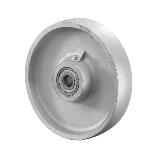 C81.102 Wheel series 100mm cast iron 20mm bore hub length 60mm ball bearings 450kg