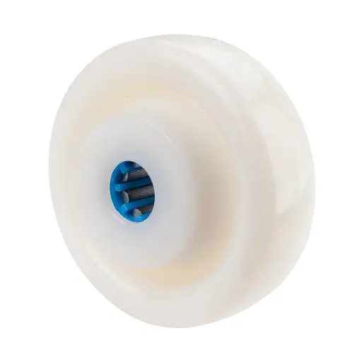 B14.126 Wheel series 125mm nylon 20mm bore hub length 60mm stainless steel roller bearing 750kg